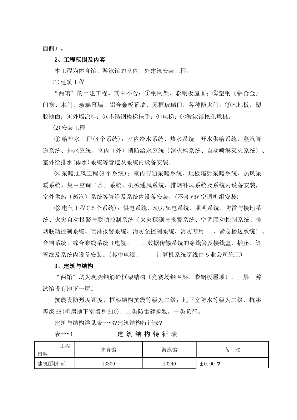 体育馆游泳馆工程施工组织设计_第3页