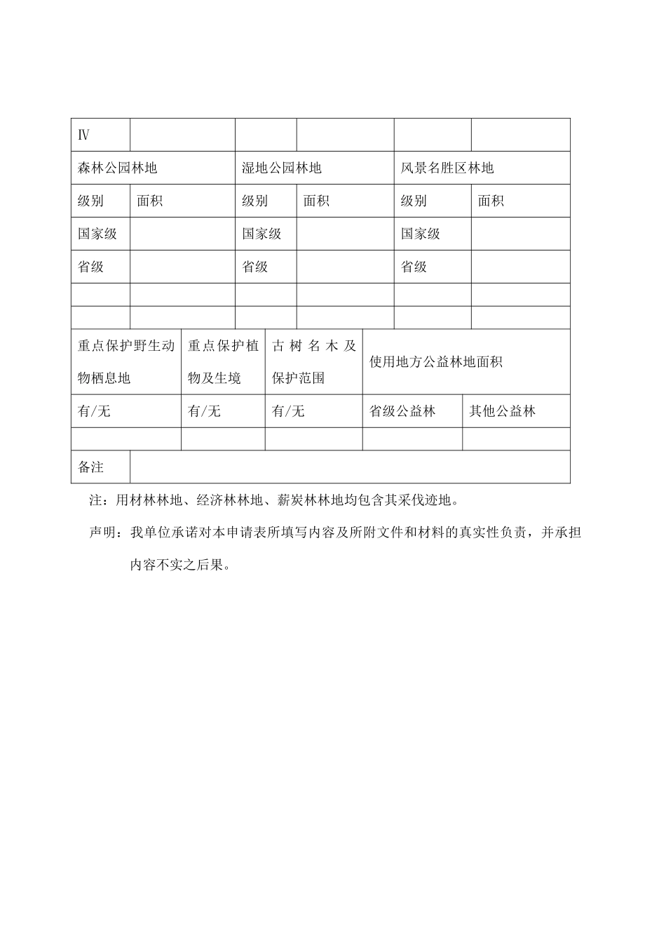 使用林地申请表_第3页