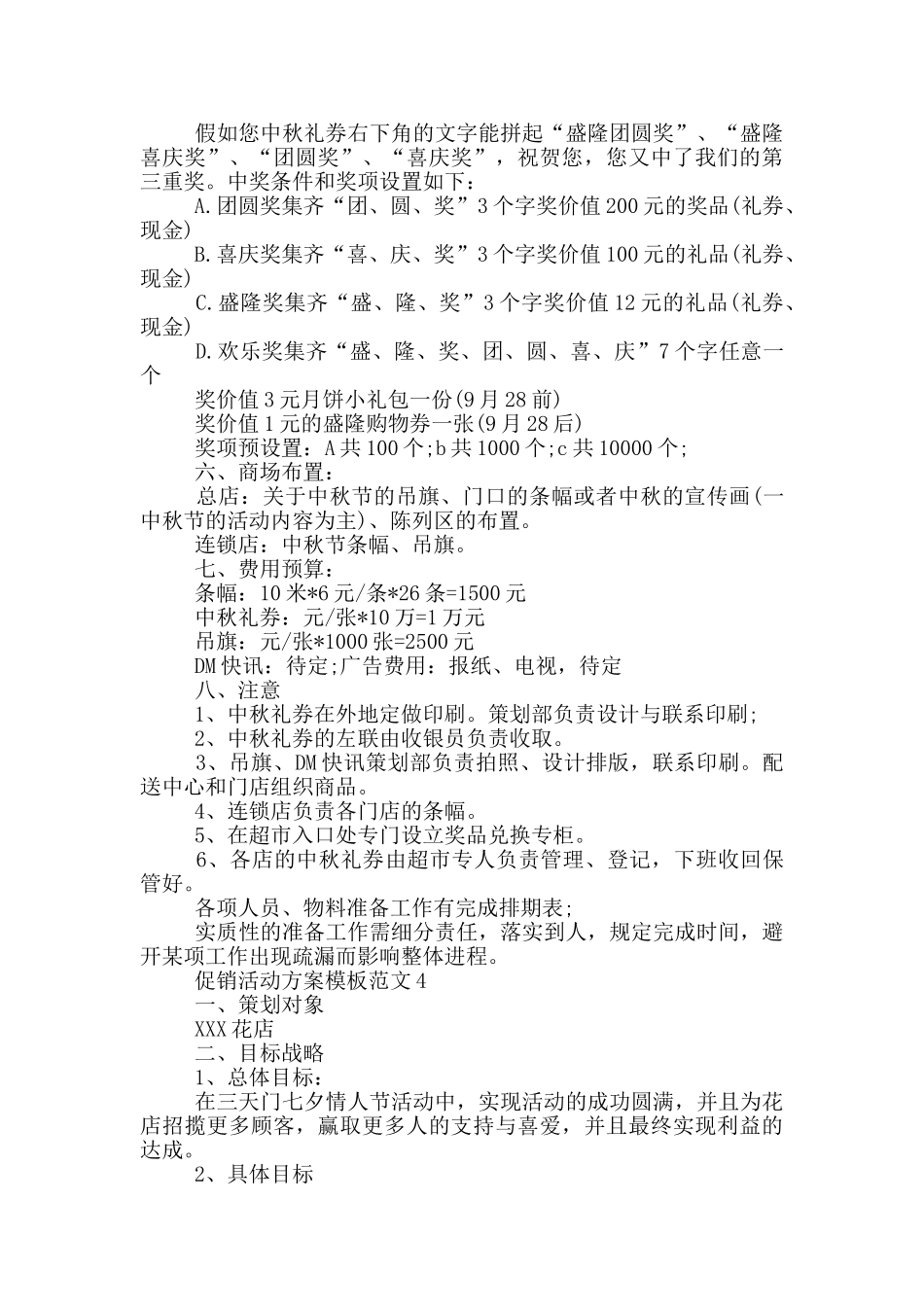 促销活动方案模板范文_第3页