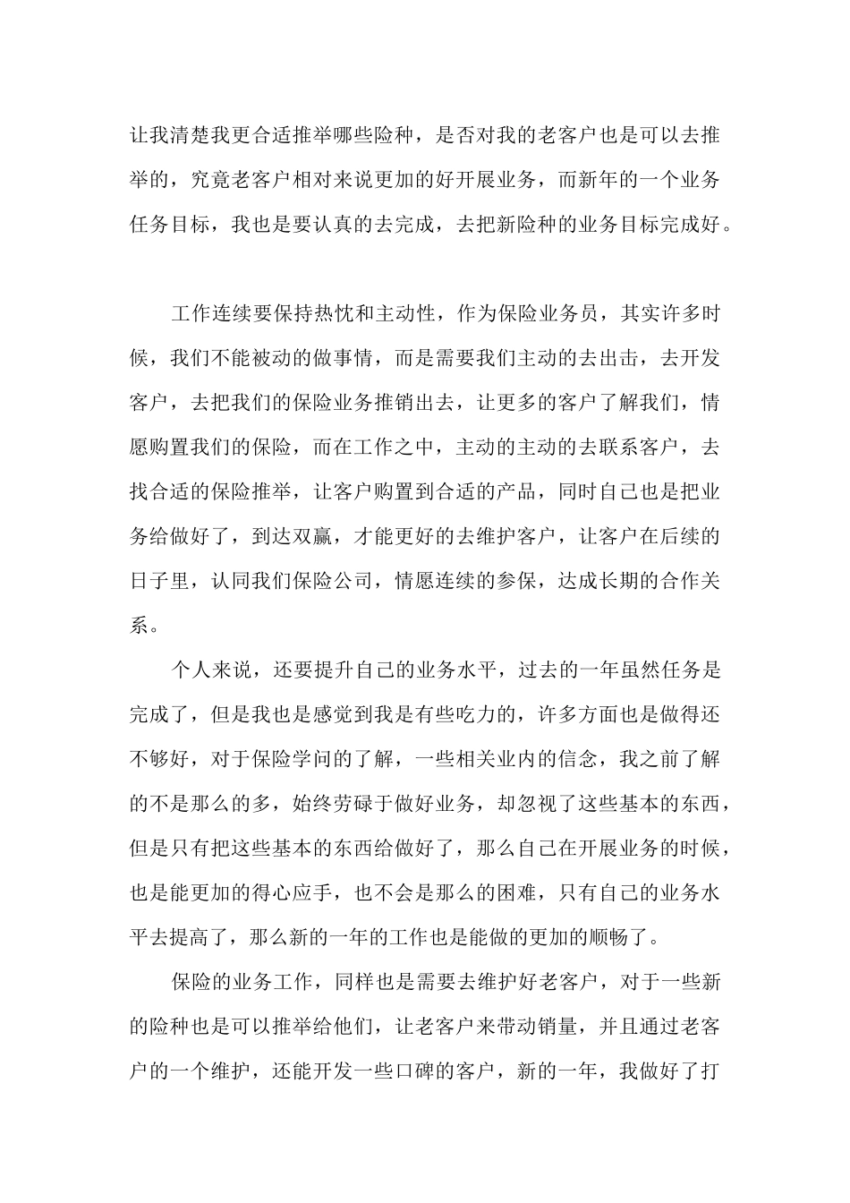 保险公司个人工作计划2024_第3页