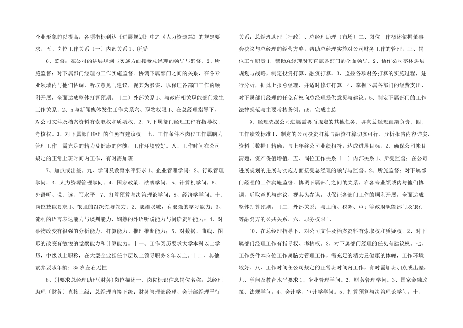 信息企业岗位描述_第2页