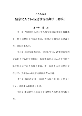 信息化人才队伍建设管理办法v3