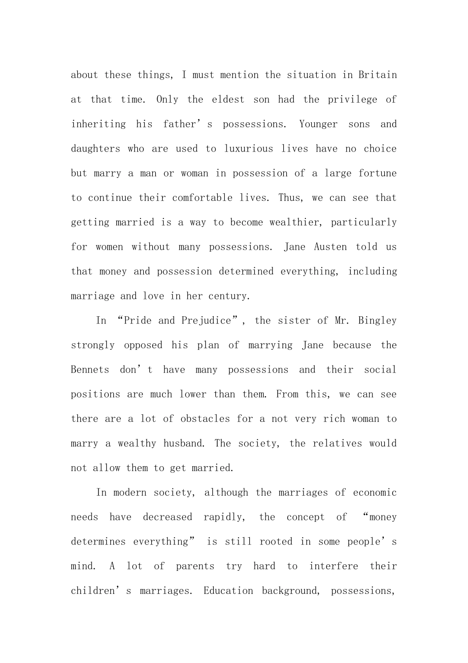 傲慢与偏见英文读后感-_第3页