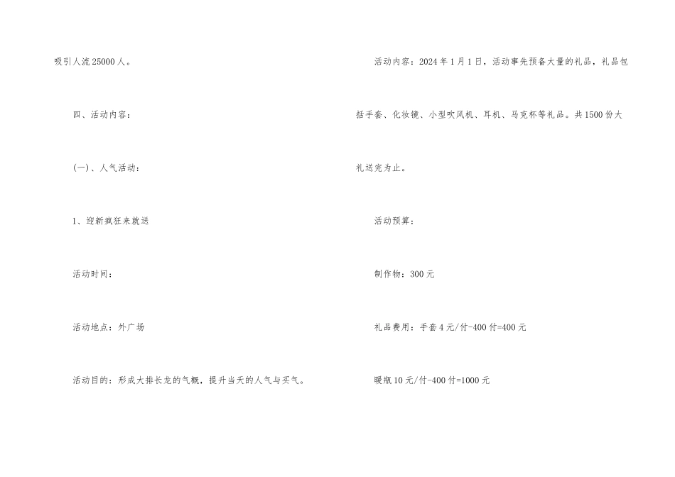 元旦促销活动方案_第3页