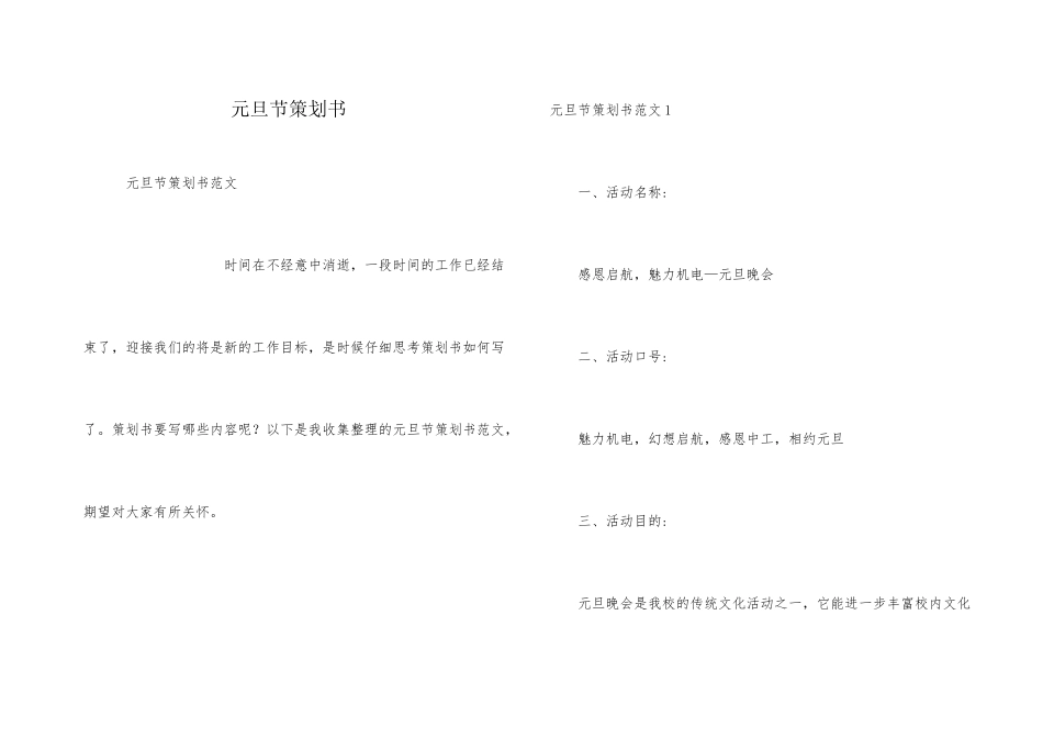 元旦节策划书_第1页