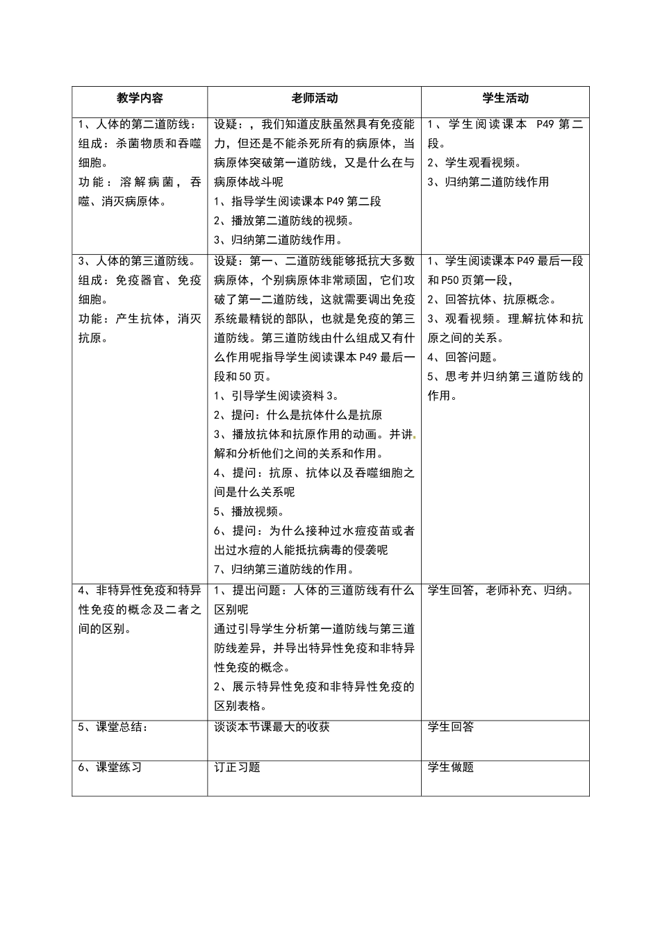 免疫教学设计_第3页