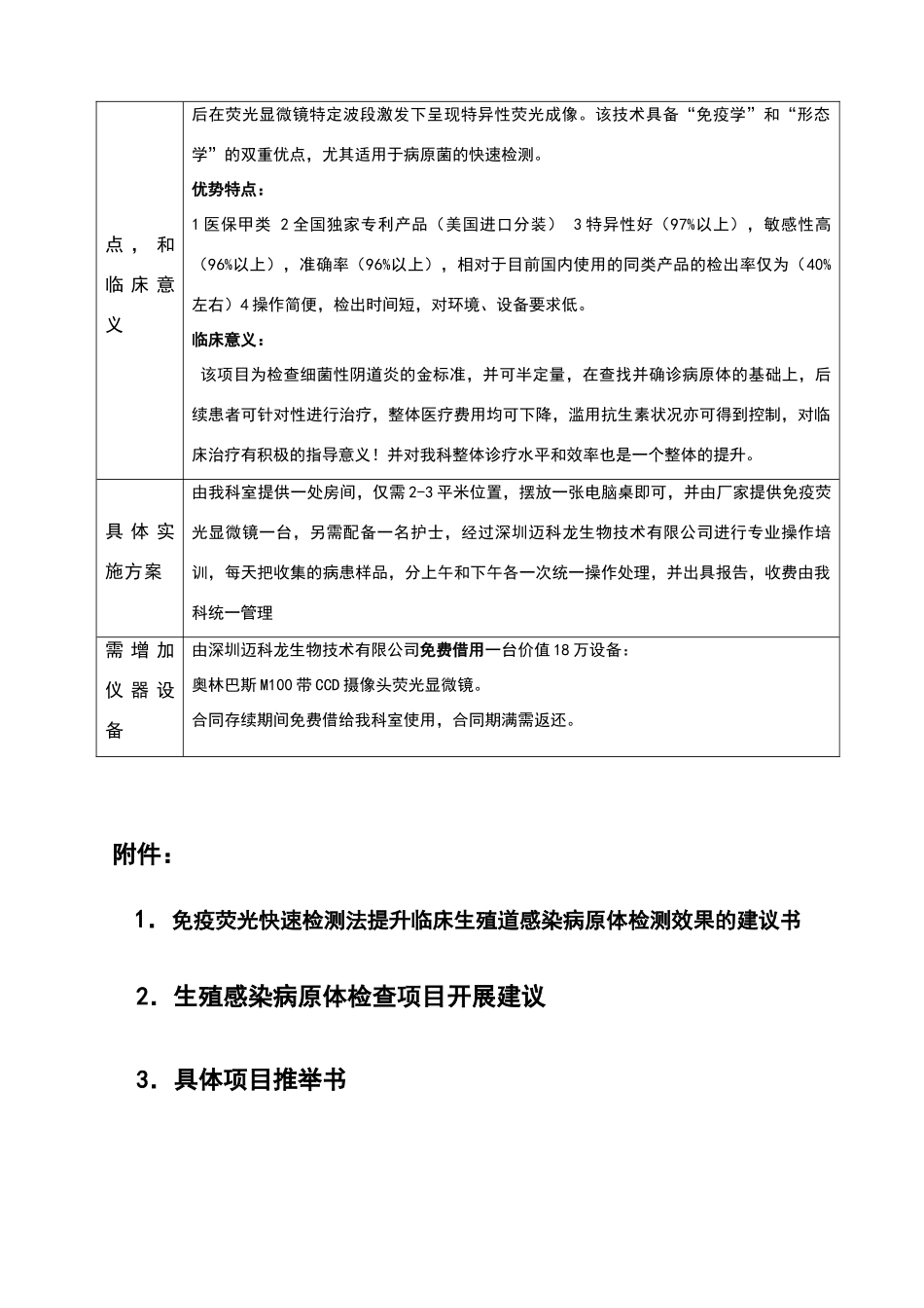 免疫荧光染色诊断技术诊断医院科室新技术立项申请_第3页