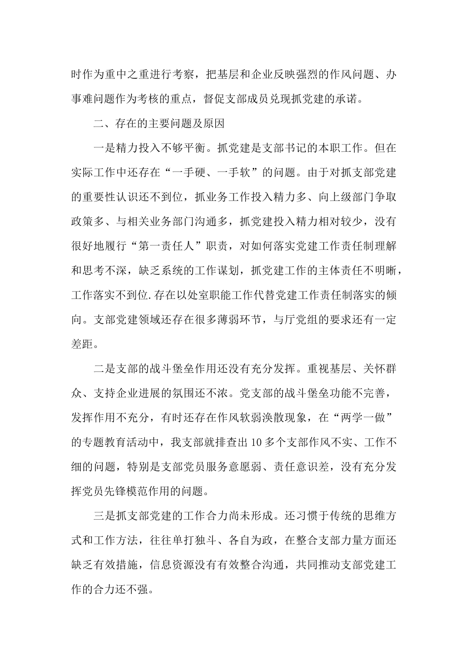 党支部书记述职报告下一步工作打算6篇_第3页