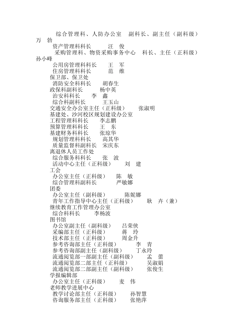 党群和行政管理部门直属单位科级领导职务拟聘人选和拟聘_第3页