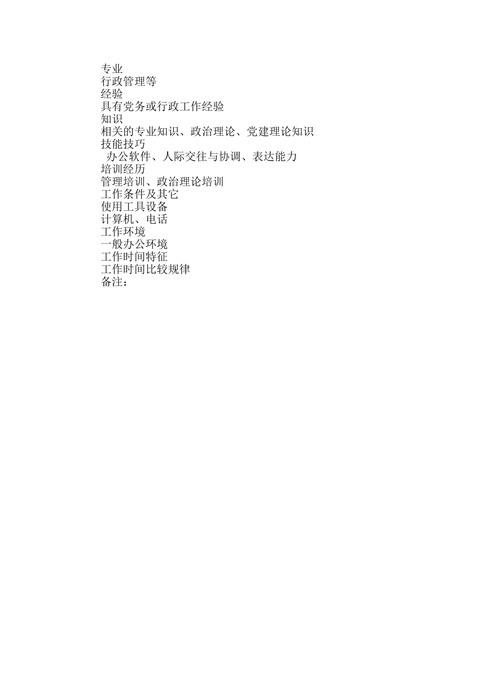 党群干事岗位说明书_第3页