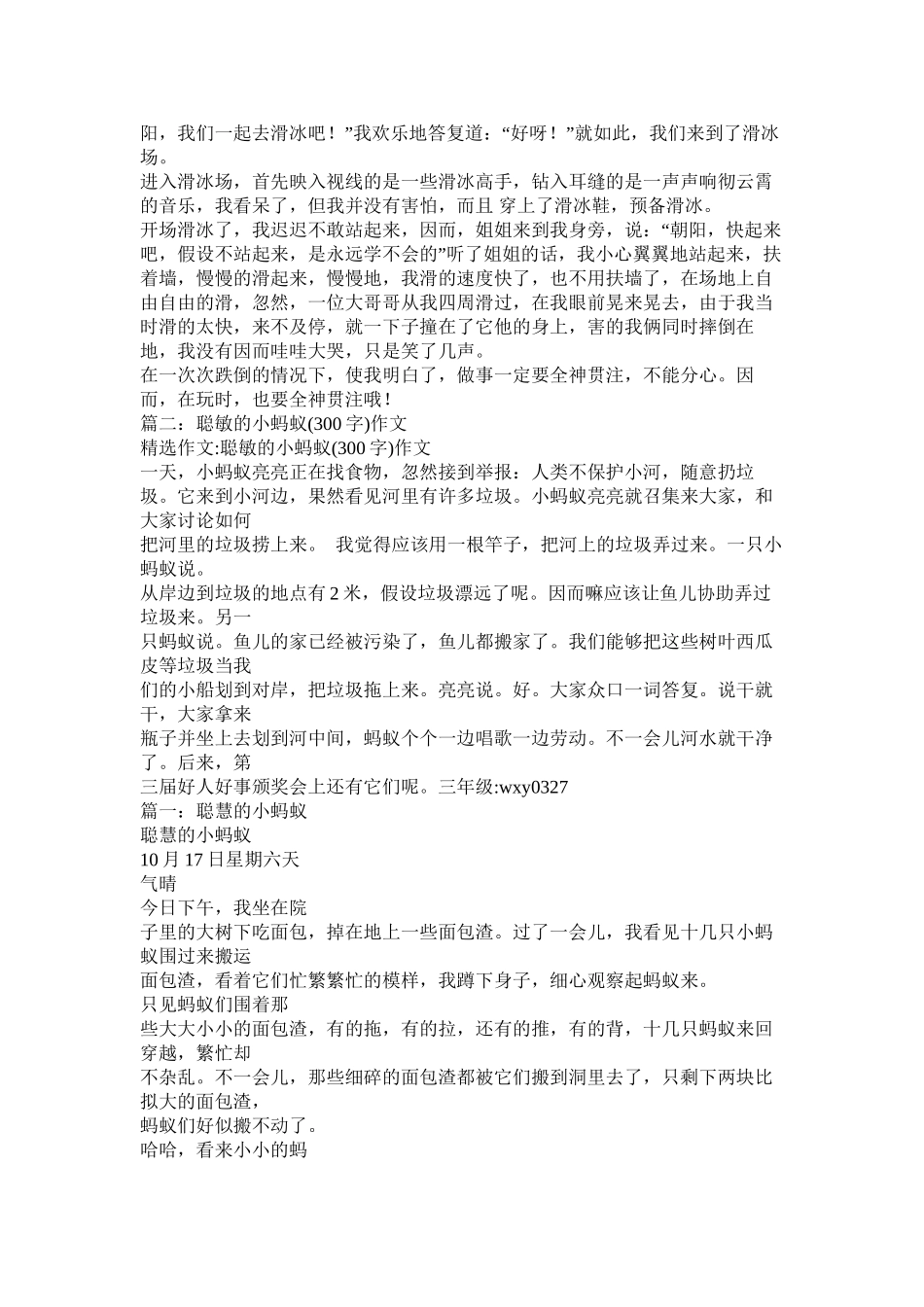 全神贯注作文300字精选_第2页