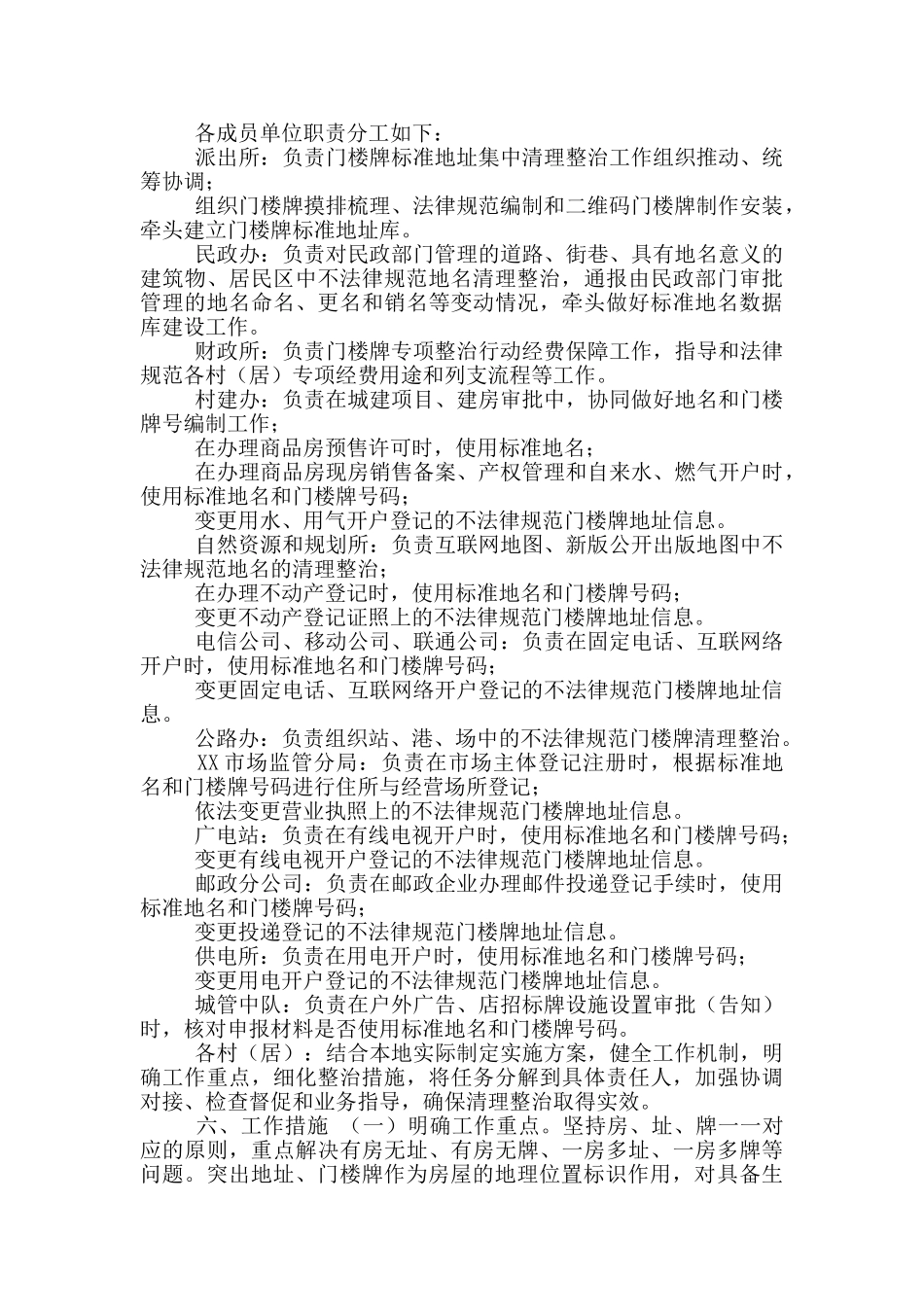 全镇门楼牌清理整治专项行动实施方案_第3页
