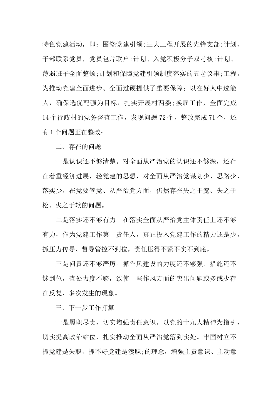 全面从严治党述职述廉报告2024年_第3页