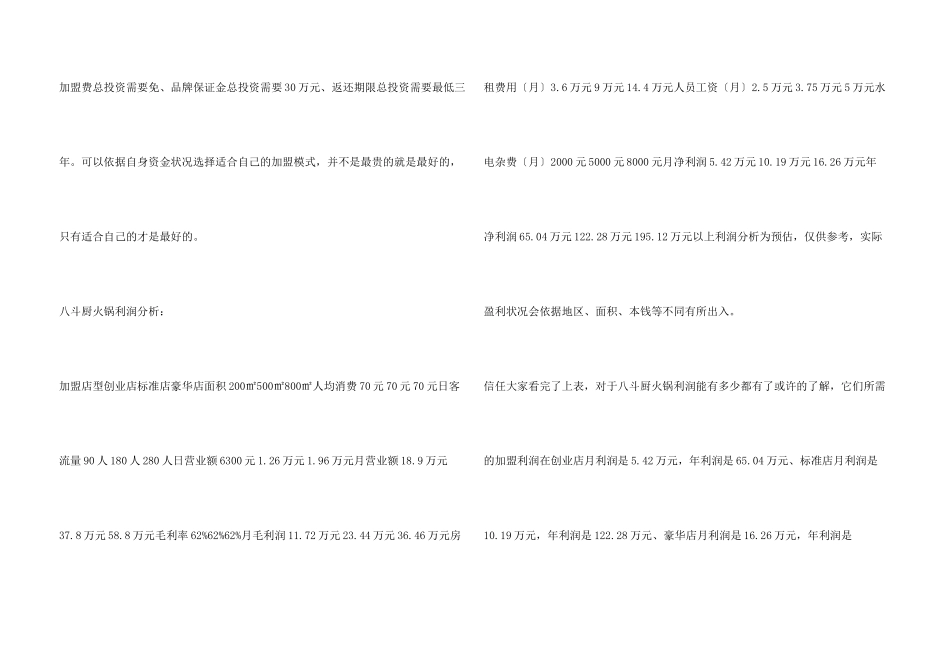 八斗厨火锅加盟_第3页