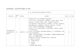 老年护理技术实训室及康复训练实训中心仪器设备购置项目