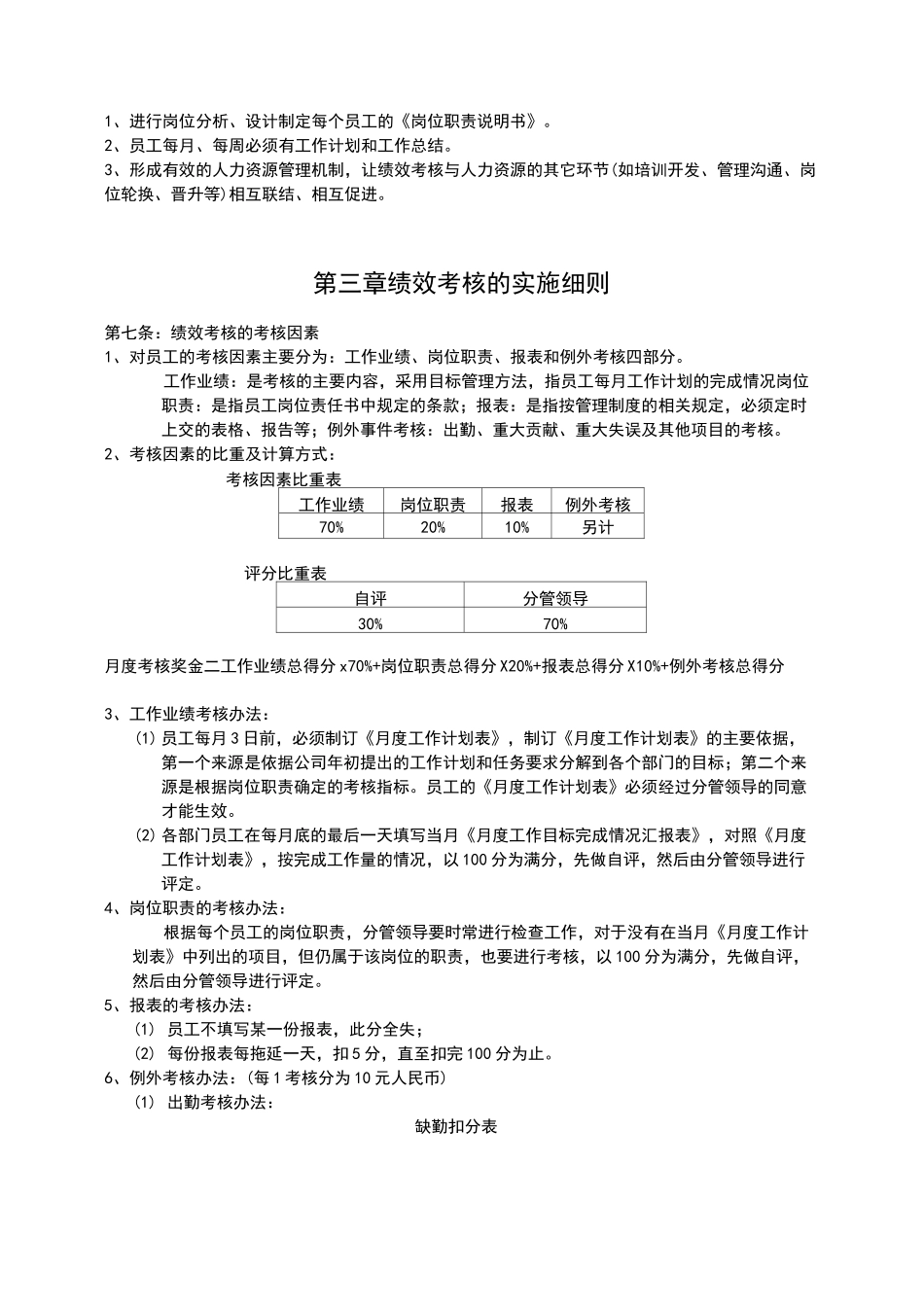 中小型企业绩效考核方案_第2页