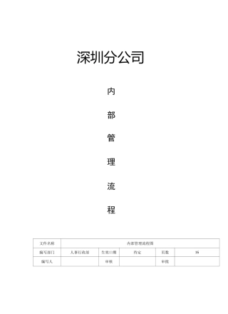内部管理流程图
