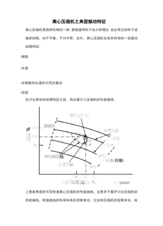 离心压缩机之典型振动特征