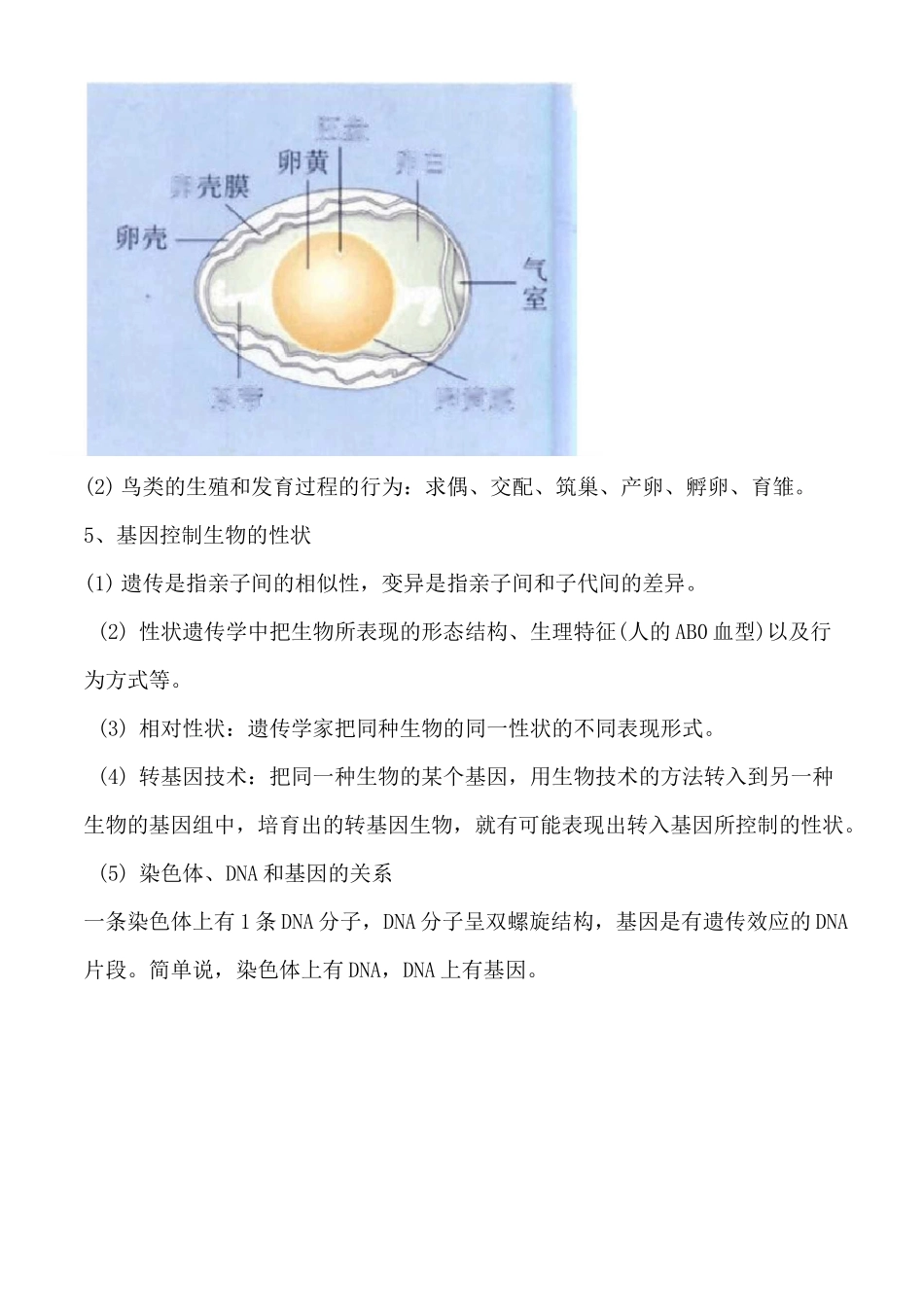 初中生物知识点生物圈中生命的延续和发展_第3页