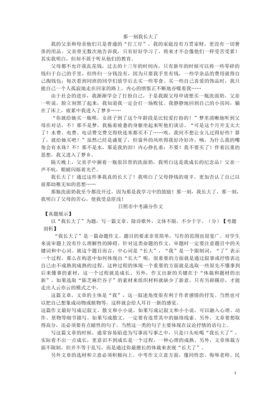 《我长大了》优秀作文集锦_第1页