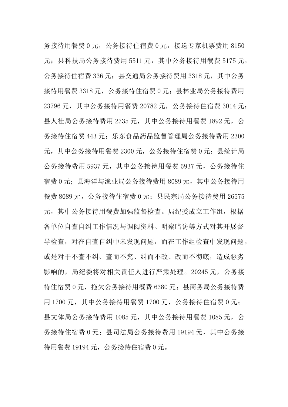 公务接待管理自查报告写作参考范例_第2页