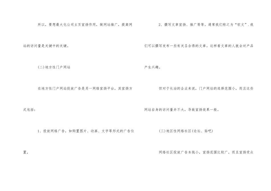 公司产品推广策划方案_第2页