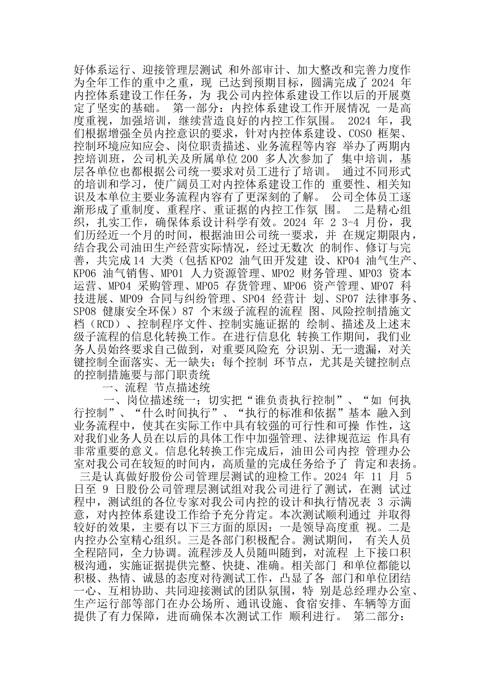 公司内控建设工作总结_第3页