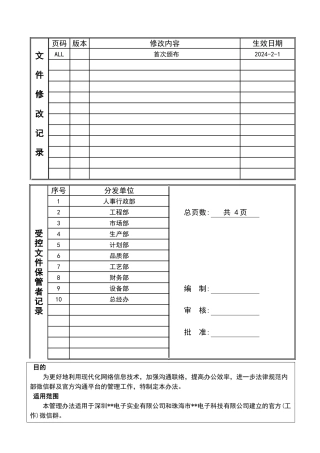 公司内部微信群管理规范