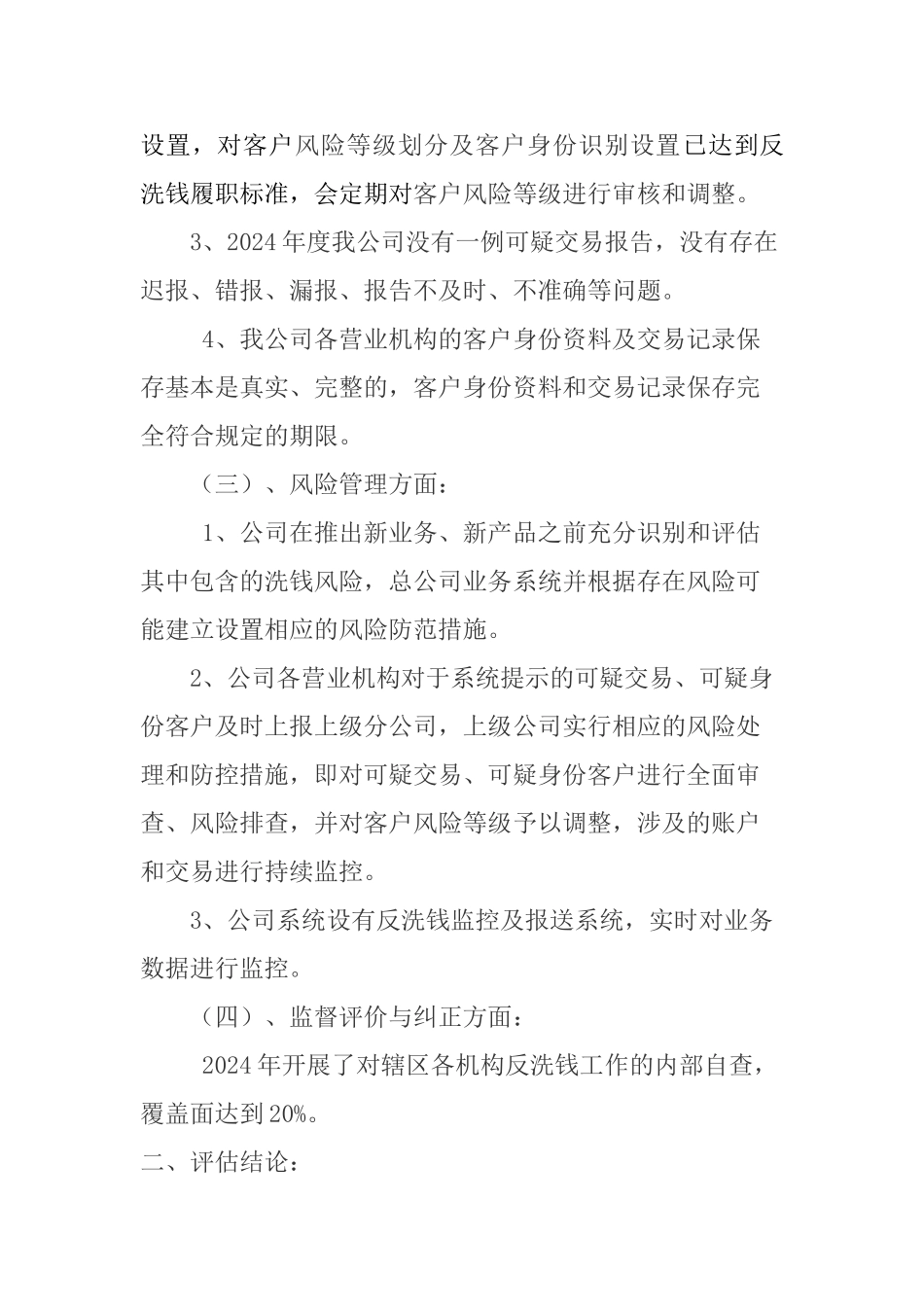 公司反洗钱风险评估报告_第3页