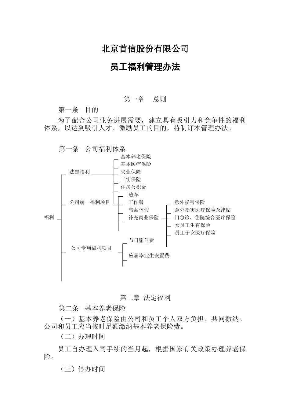 公司员工福利管理办法_第1页