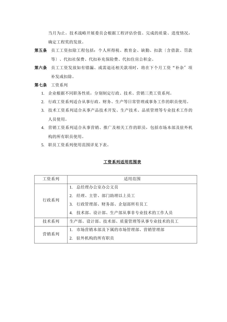 公司员工薪酬管理制度_第3页