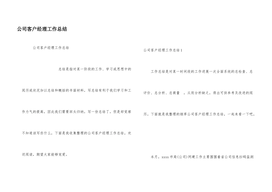 公司客户经理工作总结_第1页