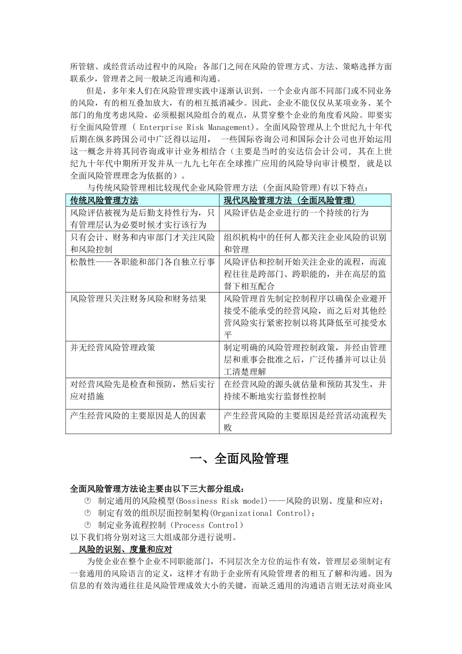 公司层面风险管理——全面风险管理_第3页