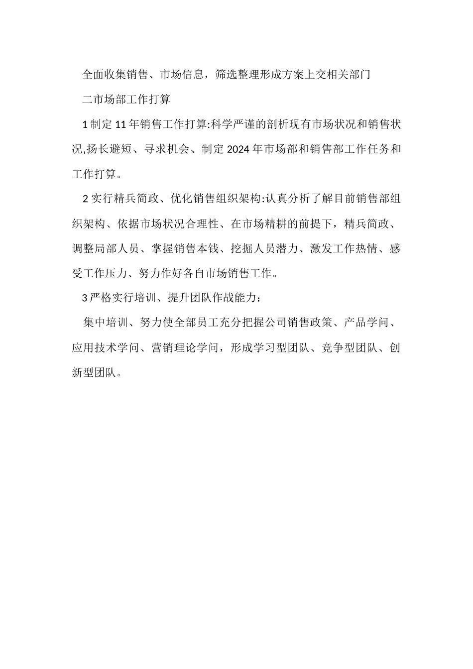 公司市场部年度销售计划_第3页