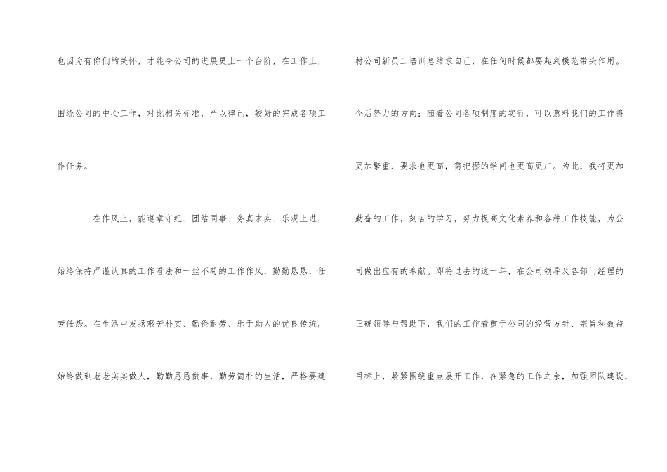 公司新员工个人年终总结范本_第2页