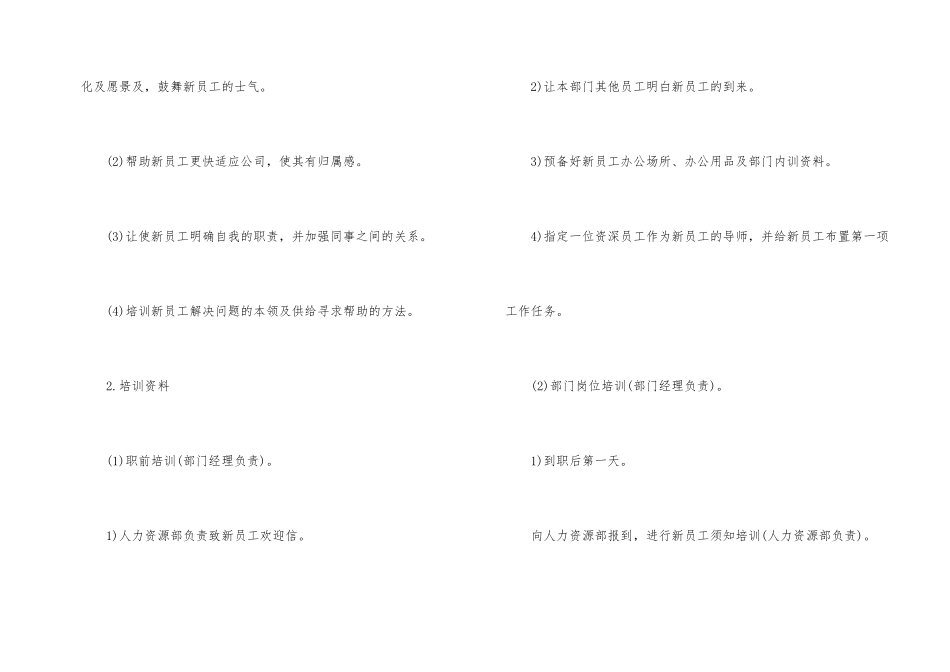 公司新员工培训方案计划_第2页