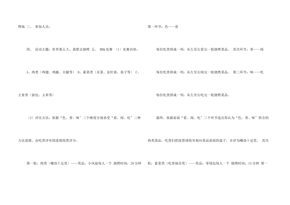公司烧烤活动新闻稿_第3页