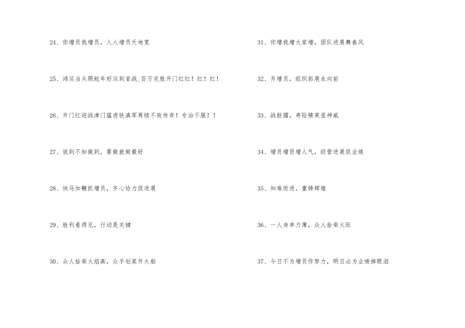 公司经典开门红口号2024_第3页