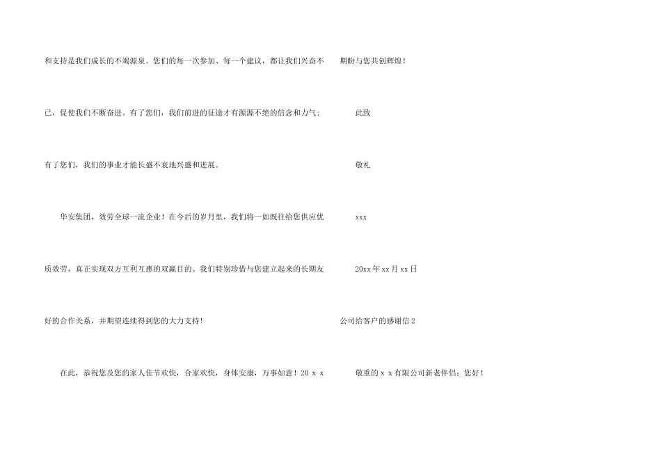 公司给客户的感谢信_第2页