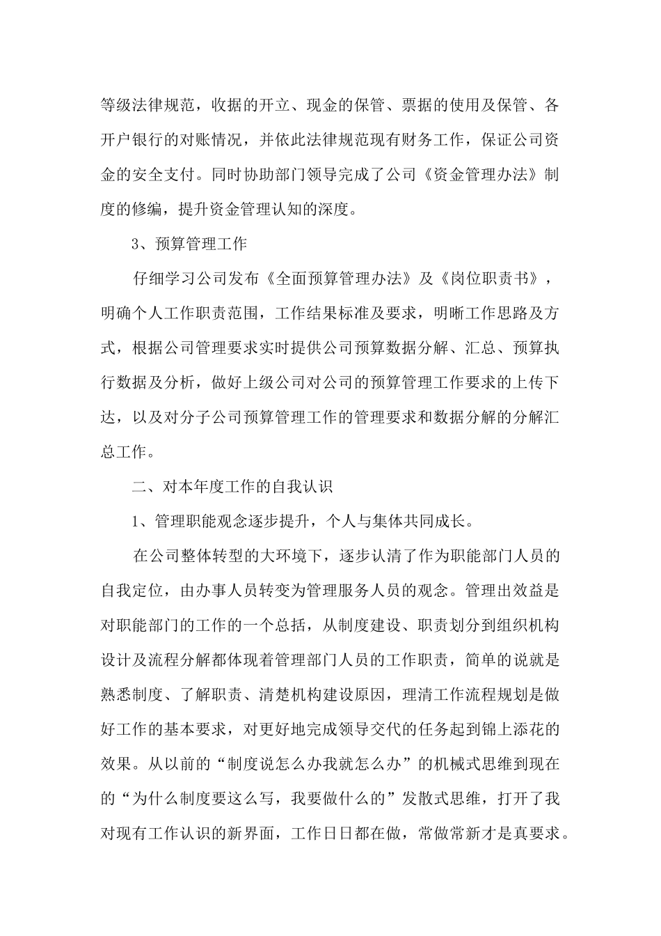 公司财务部党员个人工作总结_第2页