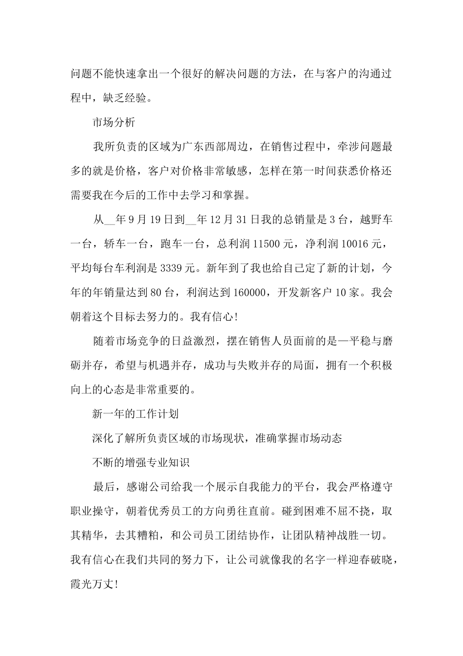 公司销售员年终个人工作总结5篇_第2页