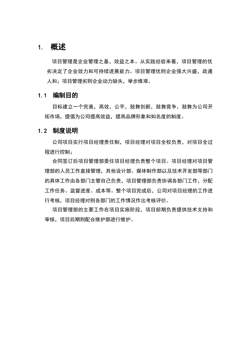 公司项目管理流程和制度_第2页