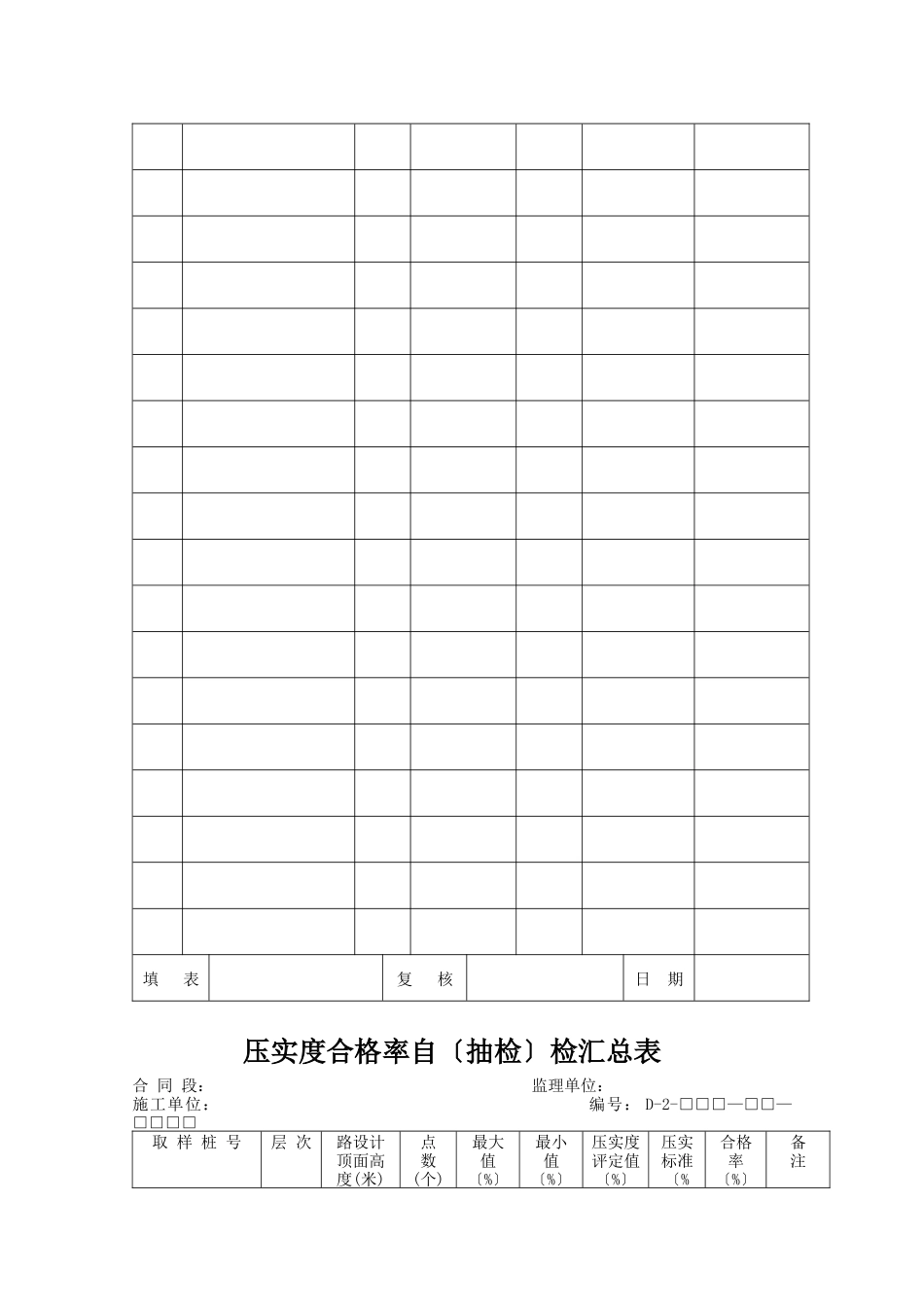 公路工程汇总表格_第3页