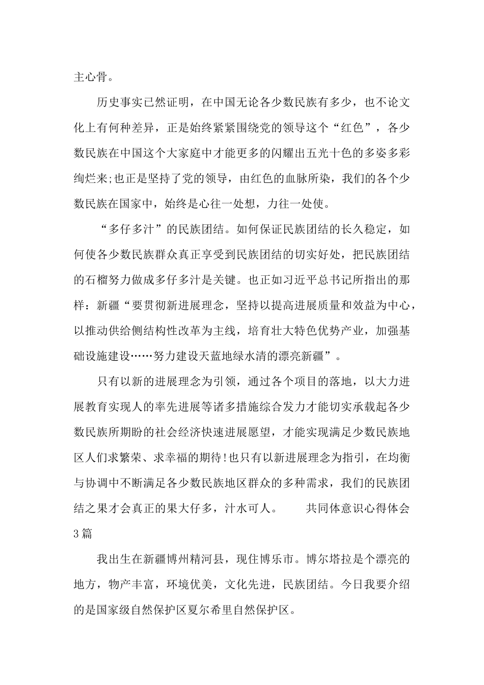 共同体意识心得体会_第3页