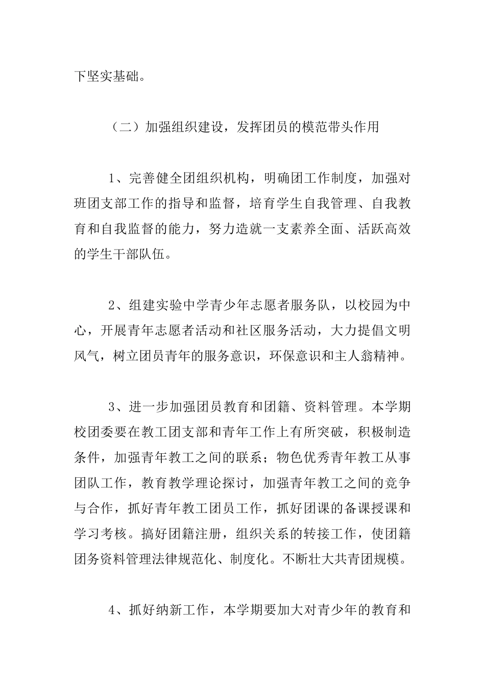 共青团员个人工作实施计划_第2页