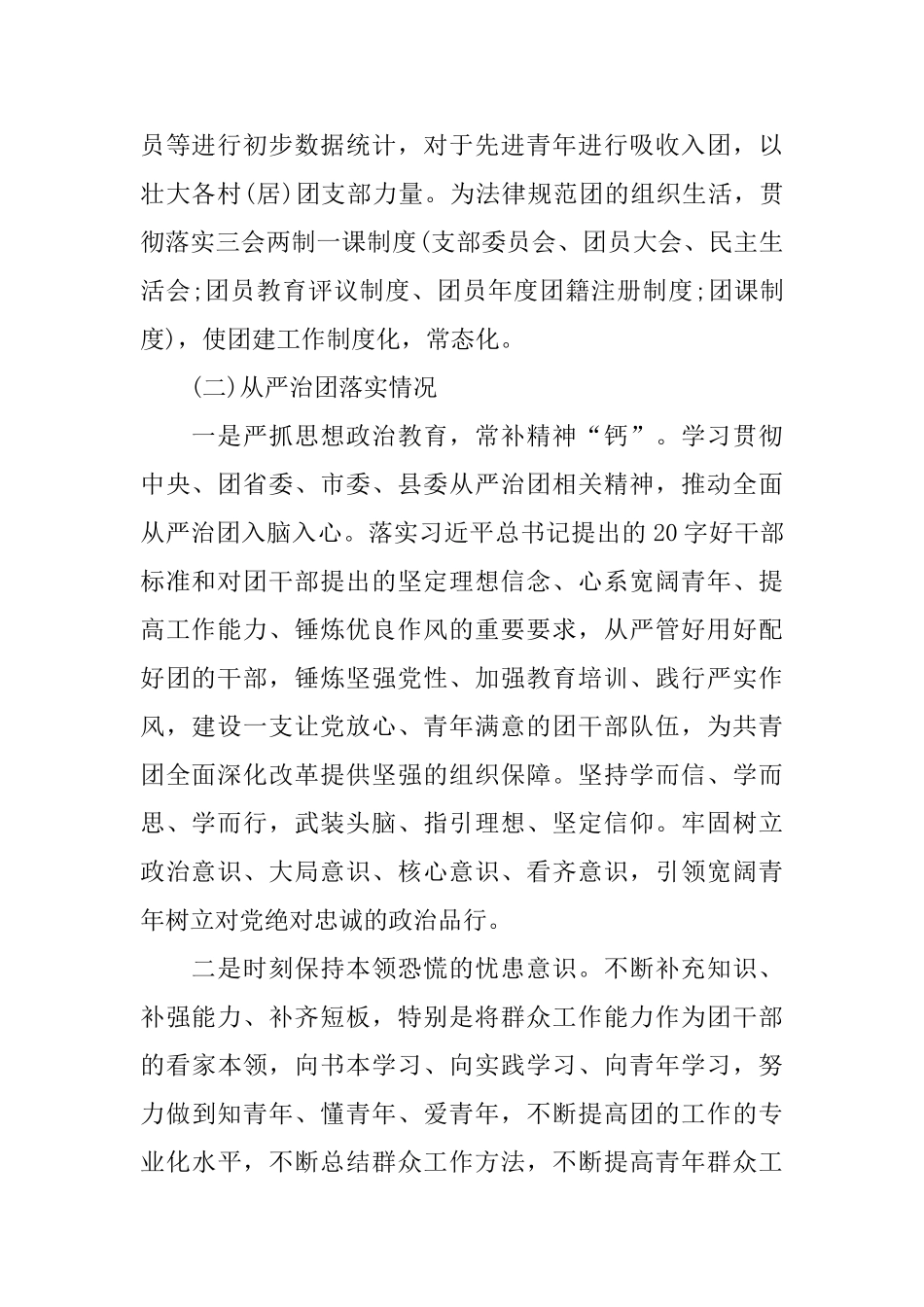 关于共青团改革工作自查报告_第2页