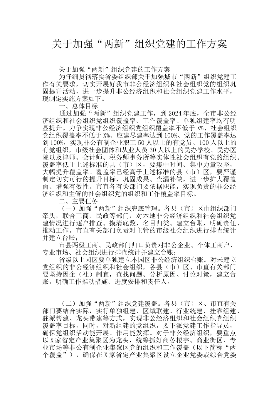 关于加强“两新”组织党建的工作方案_第1页