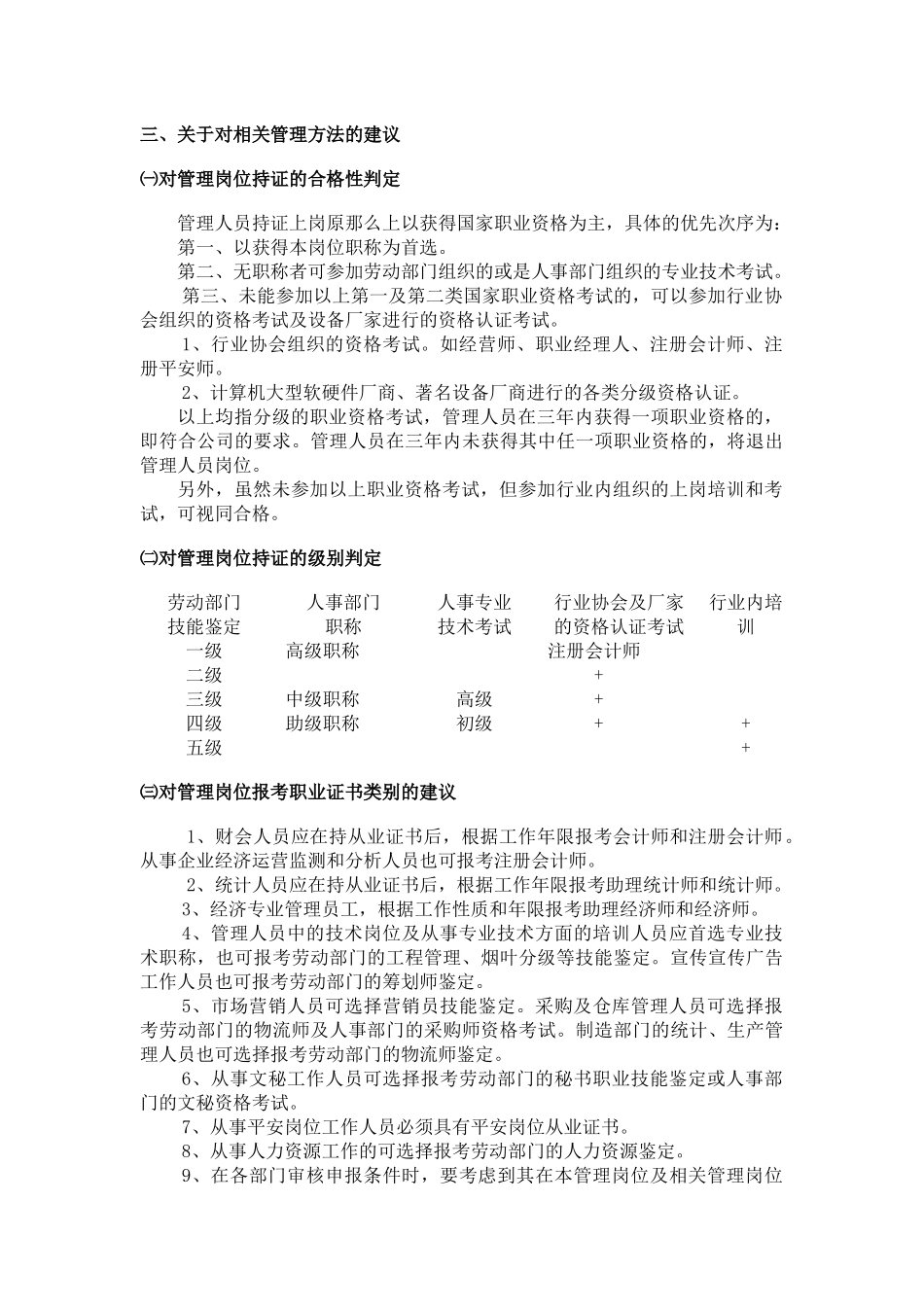 关于对管理人员持证上岗的调研报告)_第2页