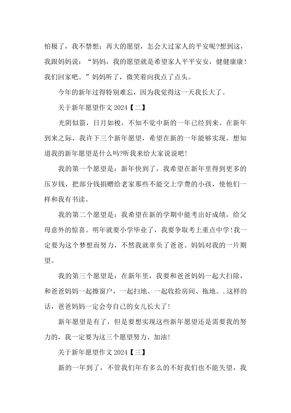 关于新年愿望作文2024_第2页