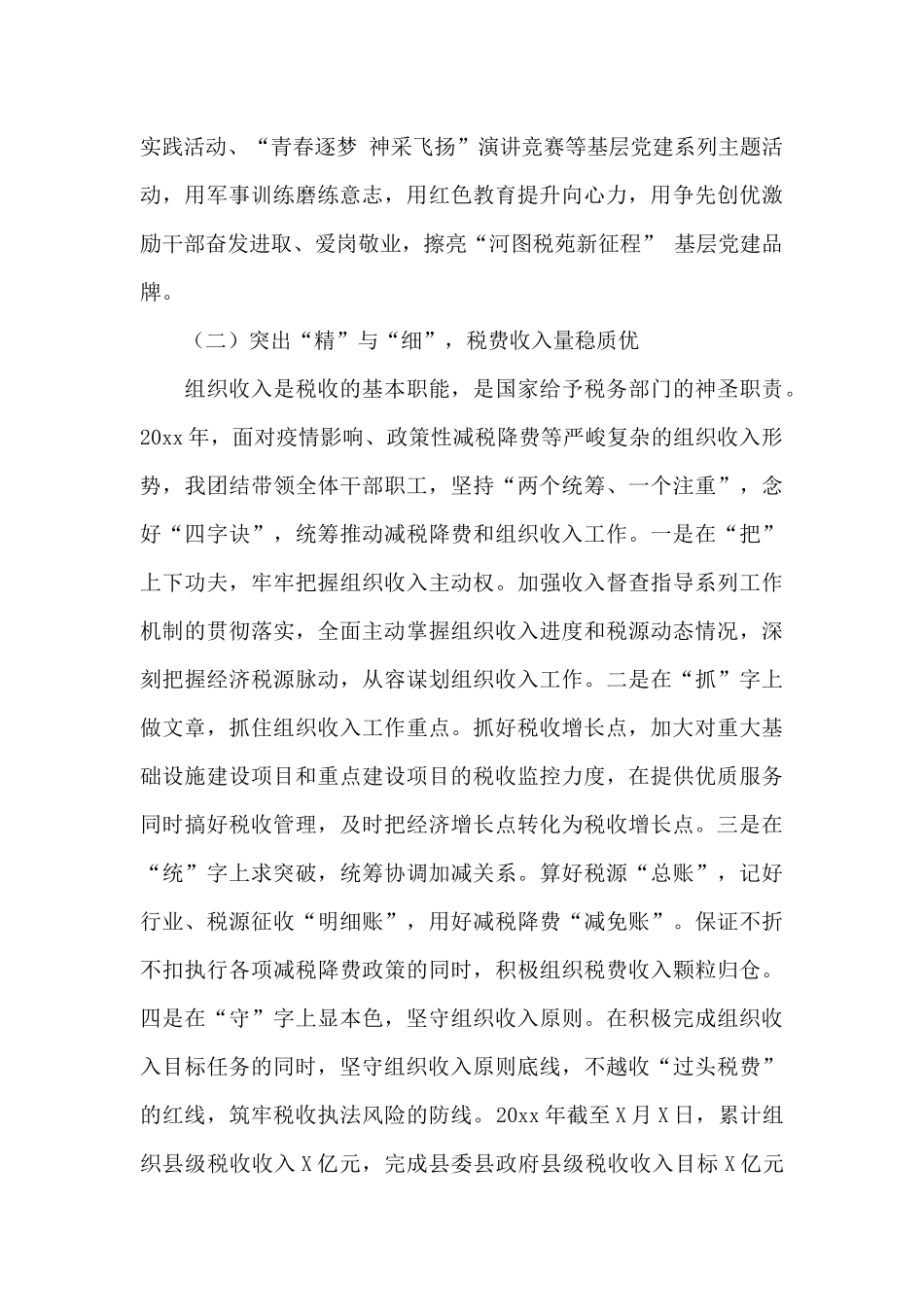 关于税务局党委书记、局长最新个人履职情况述职报告_第2页